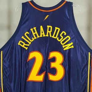 NWT Golden State Warriors Basketball Jersey 60 Jason Richardson 23 Reebok Shirt